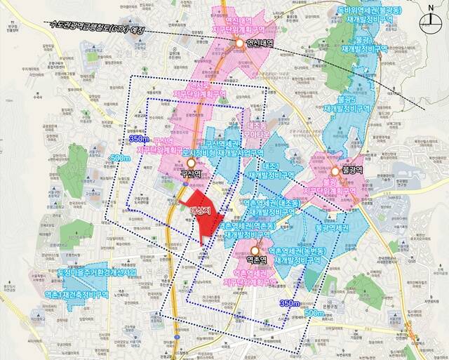 6호선 구산역 인근에 1543가구 공동주택이 지어진다. /서울시