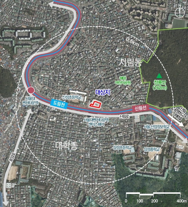 서울시 관악구 신림동 시내버스 차고지가 서울창업허브로 탈바꿈한다. /서울시
