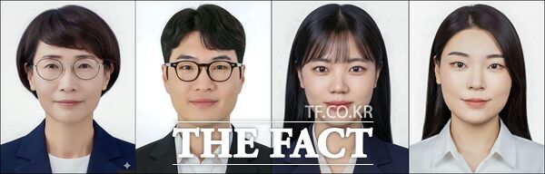 한남대학교 생명시스템과학과 이진아 교수 연구팀이 세계적 학술지 네이처 커뮤니케이션즈에 논문을 게재했다. 왼쪽부터 이진아 교수, 이수경 박사, 함현지·박세민 박사과정생. /한남대학교