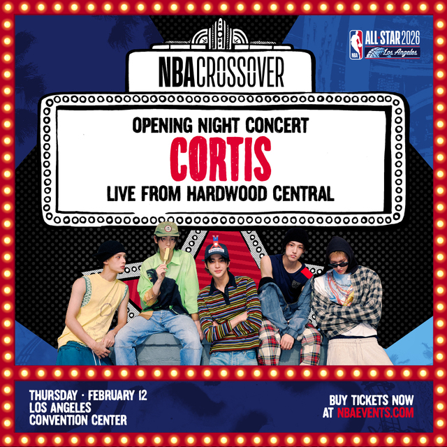 그룹 코르티스가 미국 'NBA 크로스오버 콘서트 시리즈'의 헤드라이너를 맡는다. /NBA 올스타