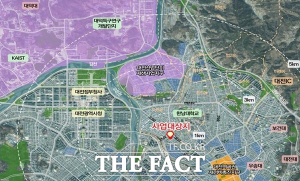 오정 국가시범지구 위치도. /대전시