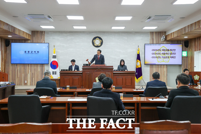 울릉군의회 정례회 모습. /울릉군 의회