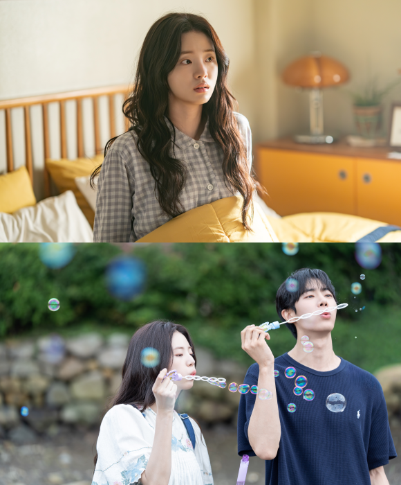 신시아(위쪽)는 선행성 기억상실증을 앓고 있지만 장난기 많고 긍정적인 에너지로 매사 즐겁게 살아가려고 노력하는 서윤으로 분한다. /㈜바이포엠스튜디오