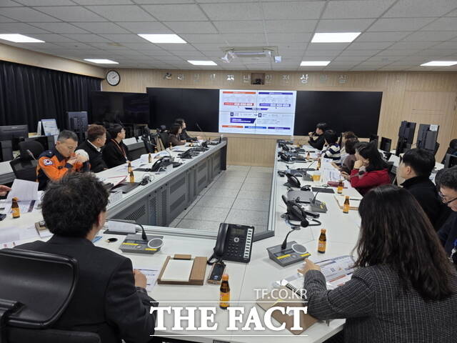 아산시 '지역 위험분석·발굴 연구 용역 최종보고회' 모습. /아산시