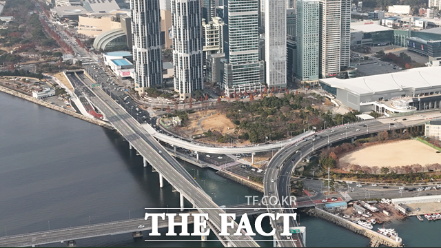 광안대교 접속도로. /부산시