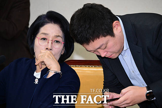 이날 열린 과학기술정보방송통신위원회 전체회의에서 최민희 위원장이 의사봉을 두드리고 있다.