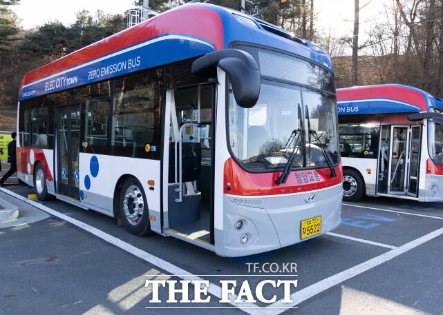 청양군 친환경 저상버스. /청양군