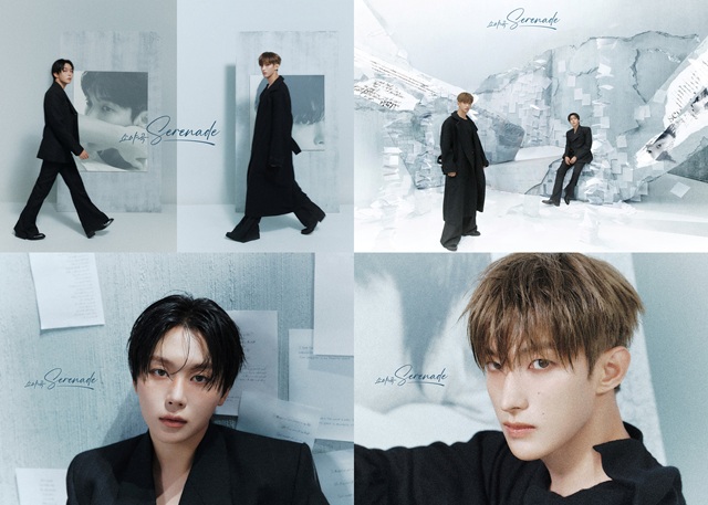 세븐틴 도겸X승관이 첫 번째 미니앨범 '소야곡' 오피셜 포토 청흔(靑痕) 버전과 콤팩트(COMPACT) 버전을 추가 공개했다./플레디스엔터테인먼트