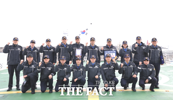 동해해경이 2025년 도상훈련 경진대회에서 1위를 차지하며 최우수 경찰서로 선정됐다. /동해해경