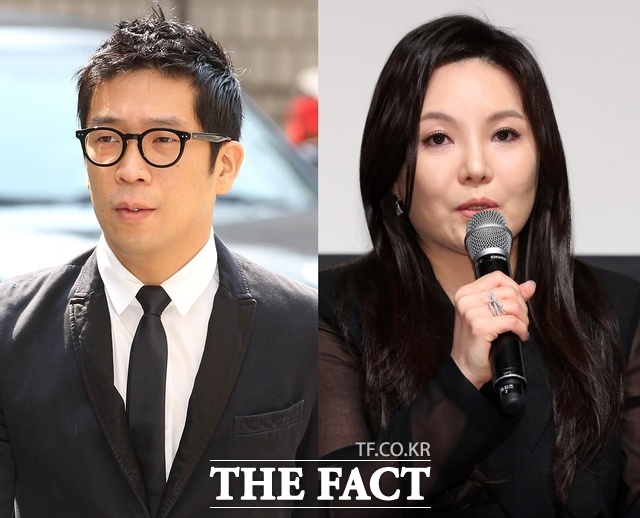 가수 겸 프로듀서 MC몽(왼쪽)과 차가원 원헌드레드 대표가 불륜 관계임을 <더팩트>가 확인했다. 차 대표는 MC몽에게 수백 억대의 현금과 선물을 쏟아부었고, 두 사람은 임신을 논의할 만큼 깊은 관계였다. /더팩트 DB, 뉴시스