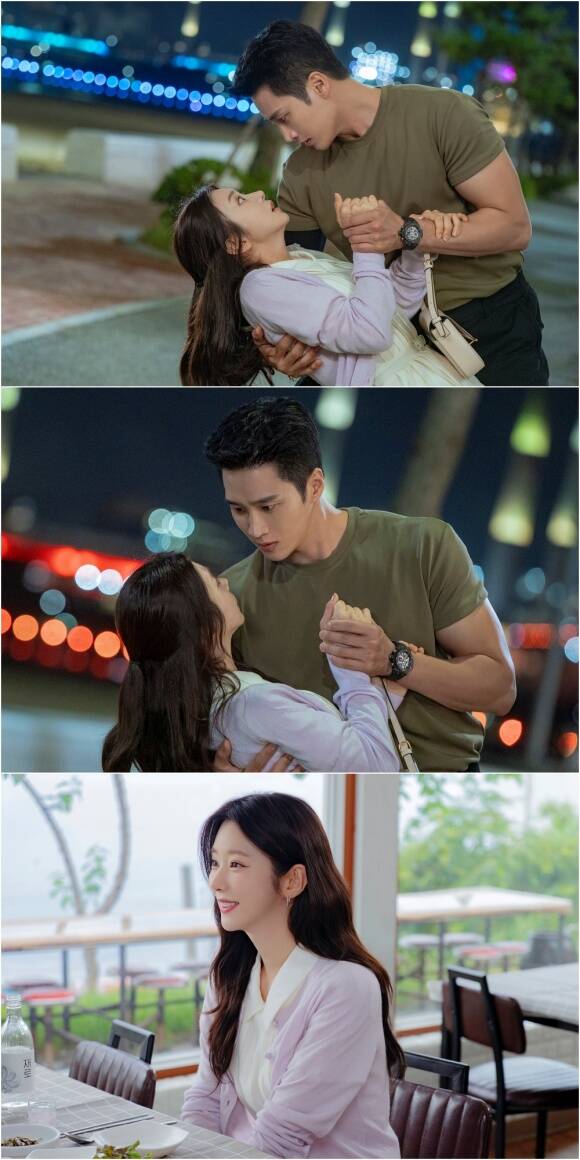 tvN 새 월화드라마 '스프링 피버' 속 안보현과 이주빈의 설레는 순간을 담은 스틸이 공개돼 이목을 사로잡았다. /tvN