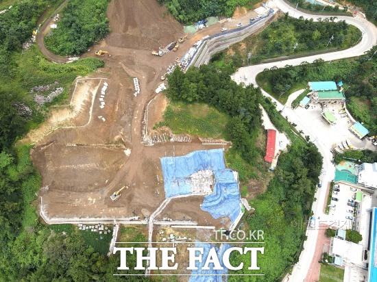 울릉군이 추진 중인 LPG 배관망 구축 사업 현장. 사진은 2023년 당시 모습. /더팩트 DB