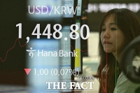  1440원대 거래중인 원·달러 환율 [포토]