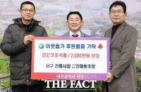  대전 서구 전통시장 상인협동조합, 2000만 원 상당 건강보조식품 기탁