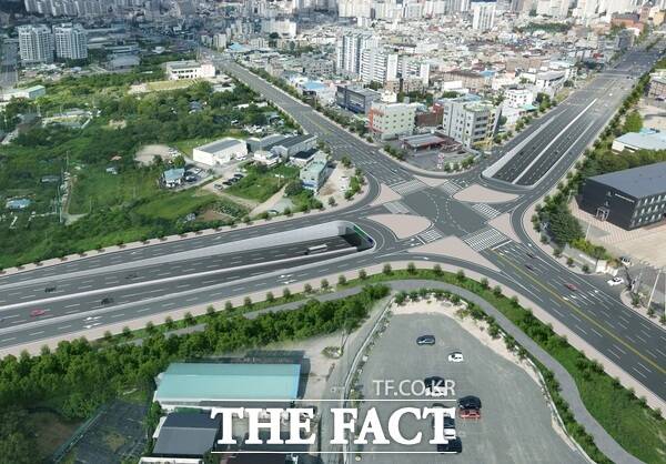 구암교차로 입체화 조감도 /대전시