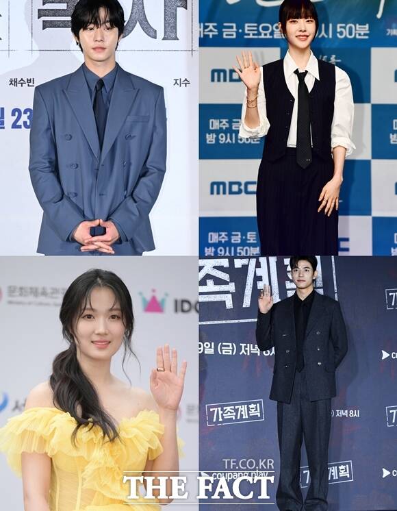 배우 안효섭과 채원빈, 로몬과 김혜윤(왼쪽 위부터 시계방향)이 2026년 안방극장을 설렘으로 물들일 예정이다. /더팩트 DB