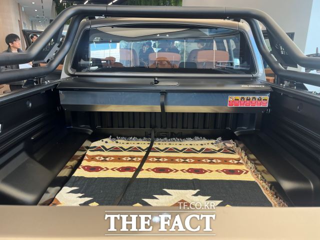 KG모빌리티 신형 무쏘(MUSSO) 데크. /최의종 기자