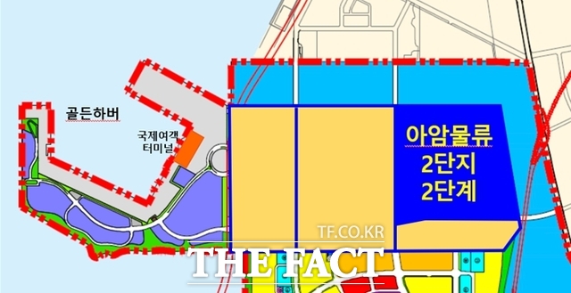 인천 남항 아암물류2단지 2단계 사업 부지. /인천항만공사