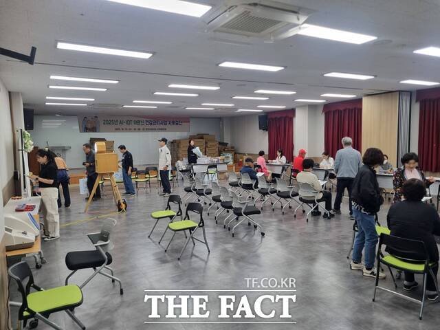 당진시보건소가 65세 이상 어르신 대상 2025년 AI-IoT 기반 어르신 건강관리 사업을 마무리했다. /당진시