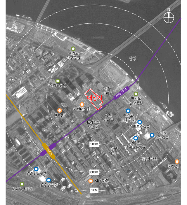 여의도 공작아파트는 여의도 금융중심지에 위치해 있다. /서울시