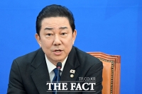  원내대표 사퇴 의사 밝히는 김병기 [포토]