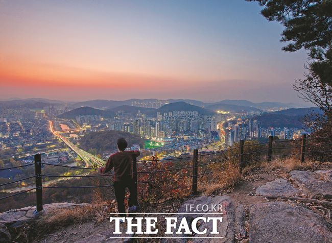 안양9경 중 4경인 망해암 일몰 모습. /안양시