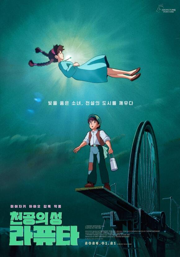 미야자키 하야오 감독의 대표작 '천공의 성 라퓨타'가 1월 21일 재개봉한다. /대원미디어