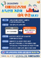  당진시, 2026년부터 치매 치료 관리비 소득 산정 기준 변경