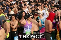  선양소주 '맨몸마라톤' 대회 개최…1월 1일 강추위 날려