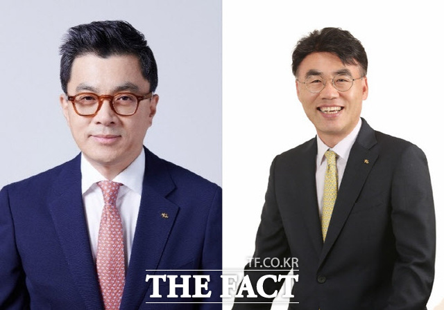 KB증권이 2026년을 '전환과 도약의 해'로 규정했다. 사진은 강진두(왼쪽)와 이홍구 KB증권 대표이사 사장 /KB증권
