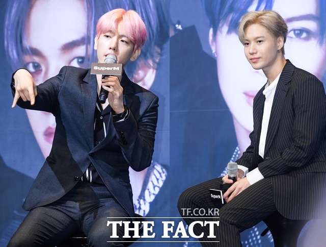 2024년 차가원 회장이 이끄는 원헌드레드 산하 레이블로 합류한 백현(왼쪽)과 태민이 월드투어 등 활발한 활동을 펼쳤지만, 2025년 하반기 정산 받아야 할 10억 이상을 받지 못했다. /더팩트 DB