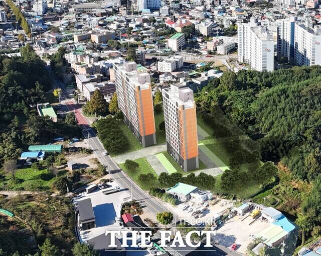 만원주택 조감도 /장흥군