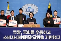  '국민 위에 기업 없다' 쿠팡 소송 관련 기자회견 하는 최민희 과방위원장 [TF사진관]