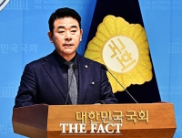 원내대표 출마선언한 박정 ”내란 종식 해결하겠다” [TF사진관]