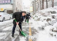  영광군, 새해 첫날 군수·전 직원 제설 작업 총력