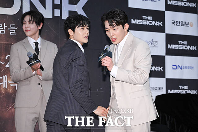 뮤지컬배우 서범석이 5일 오전 서울 중구 프레스센터에서 열린 2026 뮤지컬 콘서트 ‘더 미션:K’ 기자간담회에 참석해 무대를 선보이고 있다.