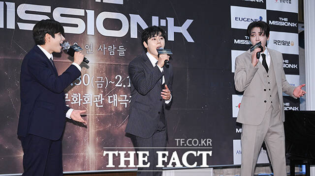 뮤지컬배우 서범석이 5일 오전 서울 중구 프레스센터에서 열린 2026 뮤지컬 콘서트 ‘더 미션:K’ 기자간담회에 참석해 무대를 선보이고 있다.