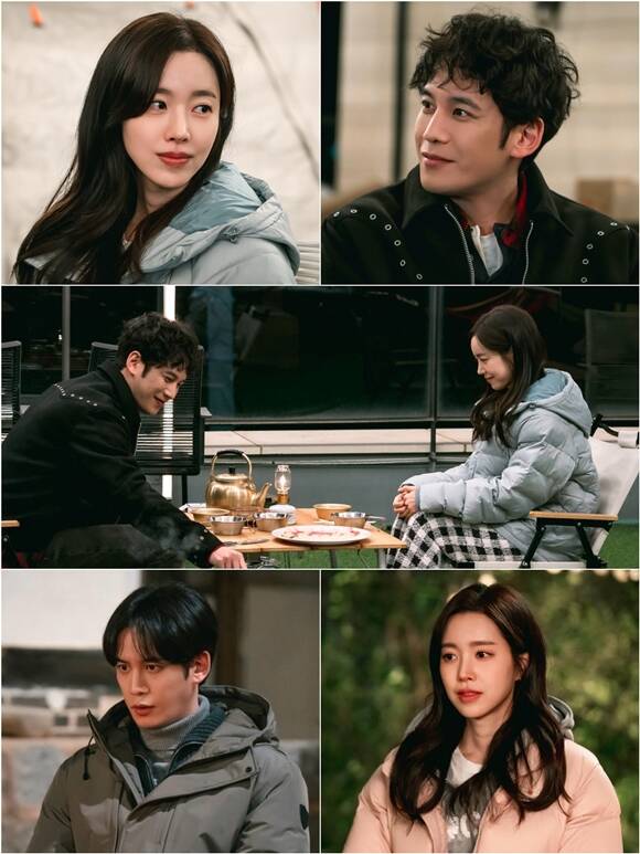 KBS2 새 토일드라마 '사랑을 처방해 드립니다'에 출연하는 배우 진세연(맨 위 왼쪽)과 박기웅의 스틸이 공개됐다. /KBS2