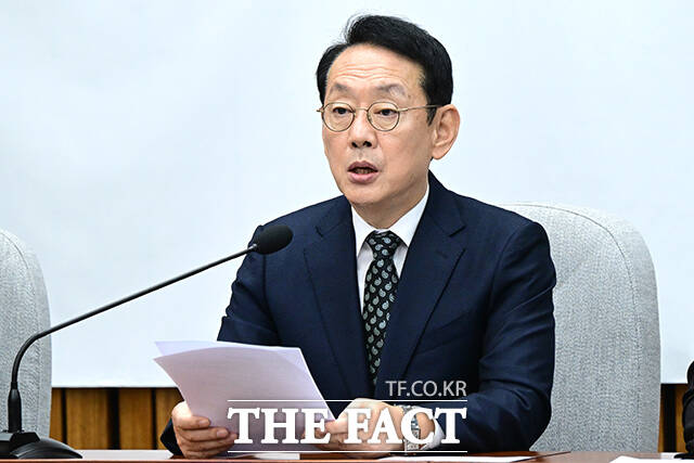 김도읍 국민의힘 정책위의장이 5일 사의를 표명했다. /남윤호 기자