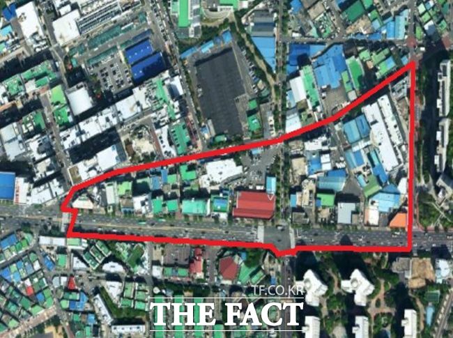 약대1지구 사업 대상지. /부천시