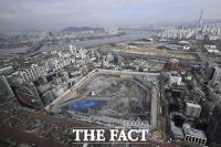  '49층·3개동 확정'…공사 중인 현대차 GBC 부지 [TF사진관]