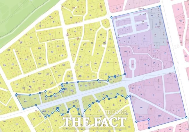 전국 최초 지역상생구역으로 지정된 수원 행리단길 위치도. /수원시