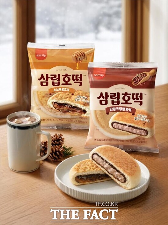 SPC삼립의 '삼립호떡'이 단팥크림과 소보루 토핑을 활용한 신제품 2종을 출시했다. /SPC삼립