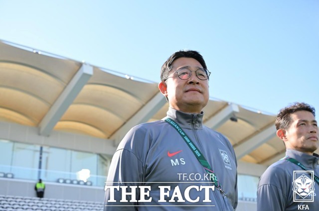 7일 이란과 첫 경기에서 0-0으로 비긴 이민성 감독은 “득점을 못했을 뿐, 레바논은 반드시 이기겠다”고 경기 후 소감을 밝혔다./리야드=KFA