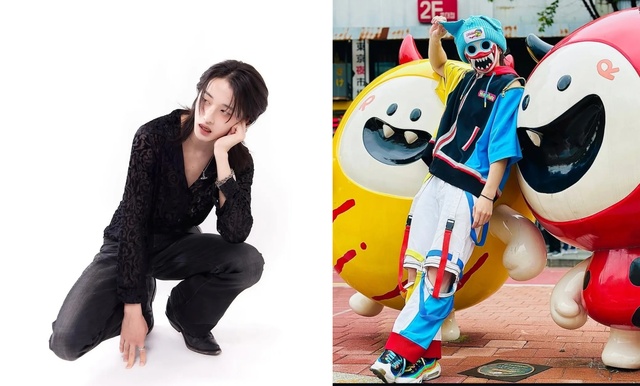 기타 케이텐(왼쪽)과 드럼 하기와는 일본 출신이며 특히 하기와는 하츠웨이브에 합류하기 전부터 수십만 팔로워를 보유한 유명 인플루언서기도 하다./케이텐, 하기와 소셜 미디어