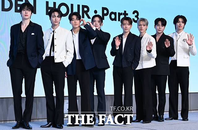 그룹 에이티즈가 오는 2월 6일 새 앨범인 미니 13집으로 컴백한다. 사진은 지난해 6월 앨범 발매 기자간담회 참석 당시 모습. /서예원 기자