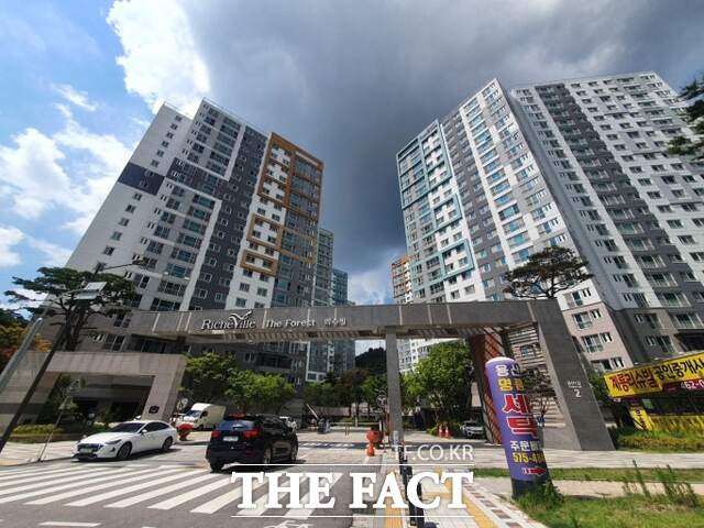 용산지구 계룡리슈빌 더포레스트 아파트 전경. /광주시 동구