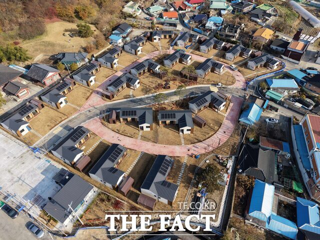 충남형 농촌리브투게더 사업의 부여 은산지구 주택단지 전경. /충남도