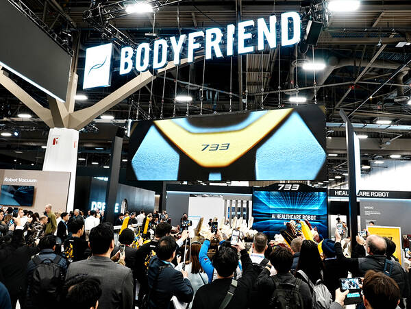 헬스케어로봇 기업 바디프랜드가 이달 6일부터 9일(현지시간)까지 미국 라스베이거스에서 열린 세계 최대 가전·정보기술(IT) 전시회 CES 2026에 참가해 전시를 성공적으로 마쳤다. /바디프랜드