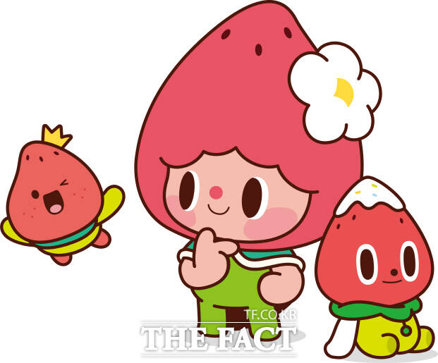 논산딸기축제 공식 캐릭터 이미지. /논산시